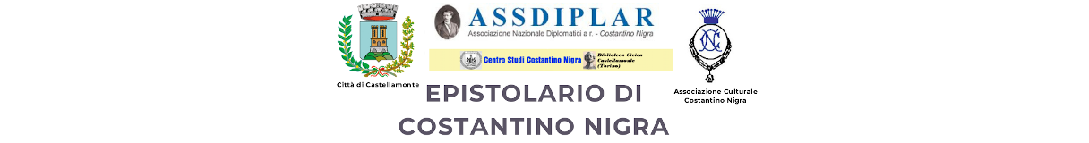 Progetto Epistolario di Costantino Nigra