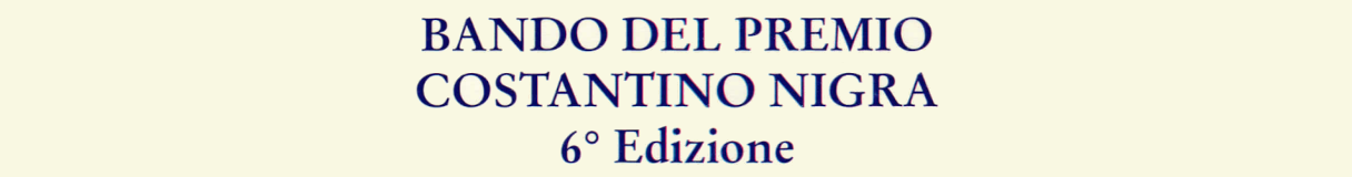 Premio Nigra 2026